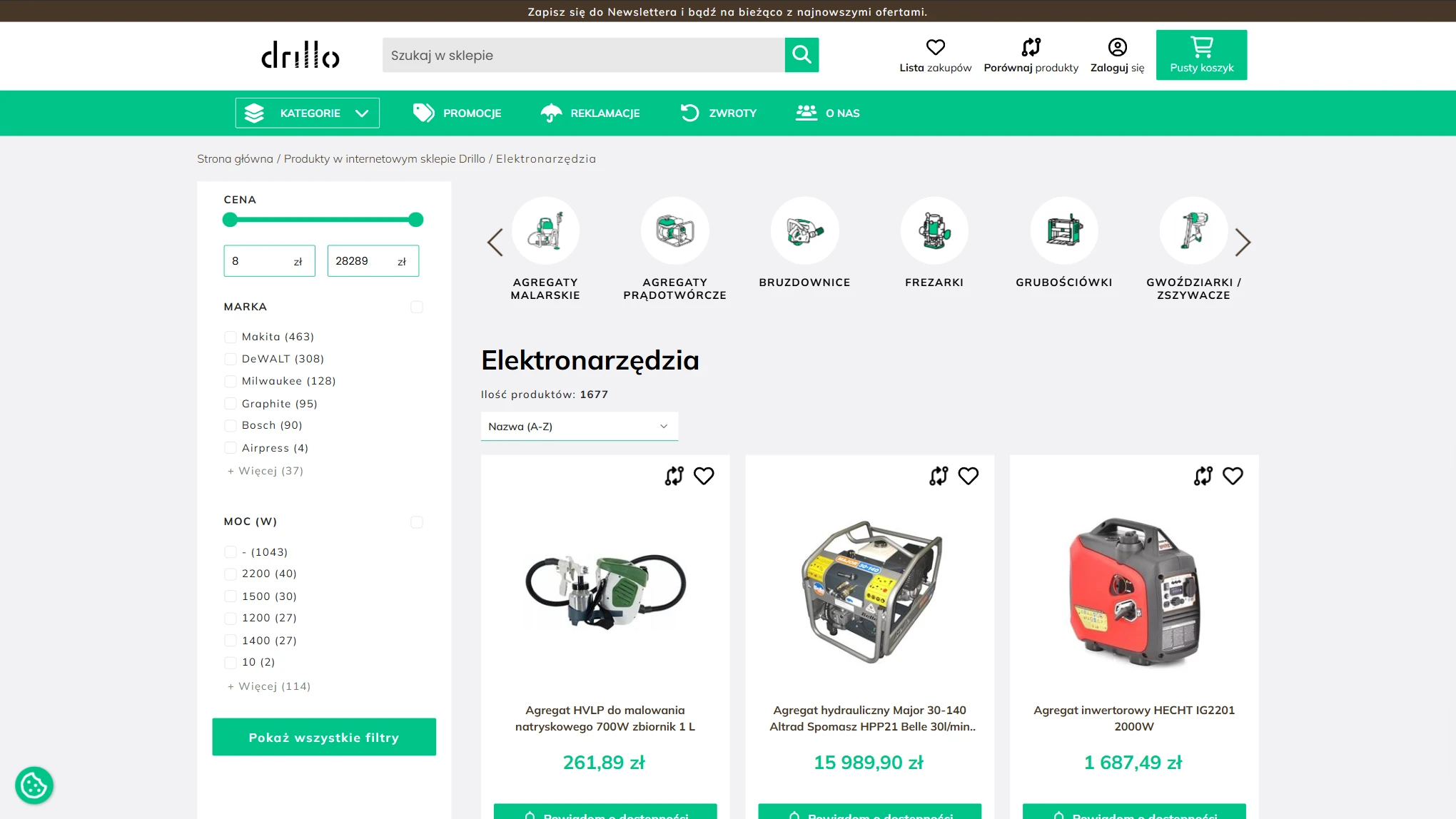 Indywidualny szablon Comarch e-Sklep — desktop