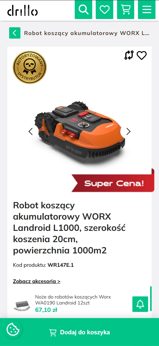 Indywidualny szablon Comarch e-Sklep — mobile